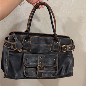 vintage "Y2K" era leather Tommy Hilfiger